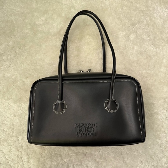 MARGE SHERWOOD SOFT BOSTON BAG IN BLACK - Picture 3 of 13